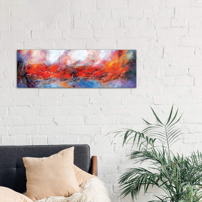 Guiding Light by Andrada Anghel - Panoramic Painting on Canvas, No Frame, 30.48 cm H x 91.44 cm W x 1.91 cm D