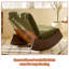 Chaise berçante confortable, tissu d'ameublement de haute qualité, structure en bois massif, parfaite pour les espaces multiples et la détente-336736167