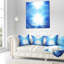 Coussin bleu ciel et miroir - Sea & Shore-30719507-30719504