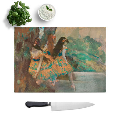 Ballet Ballerina Dancers on Stage by Edgar Degas Chopping Board