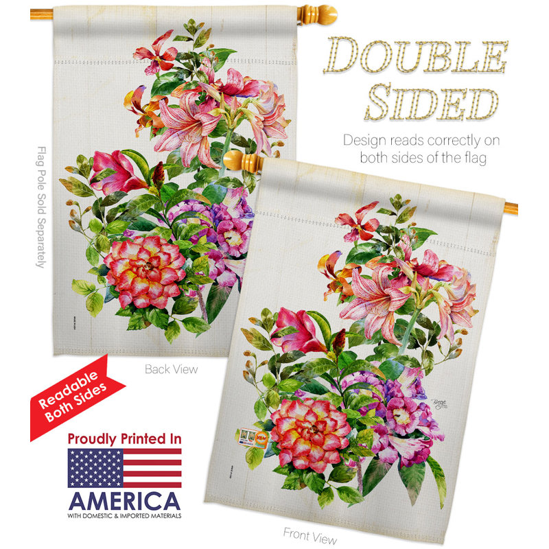 Double Sided 40'' H x 28'' W Polyester House Flag
