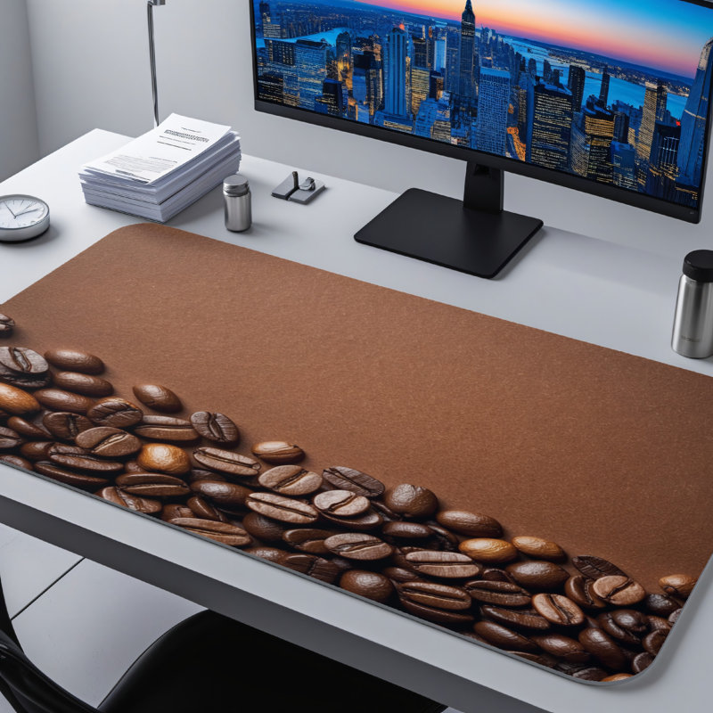 Polyester Desk Pad, 14.4x12.1