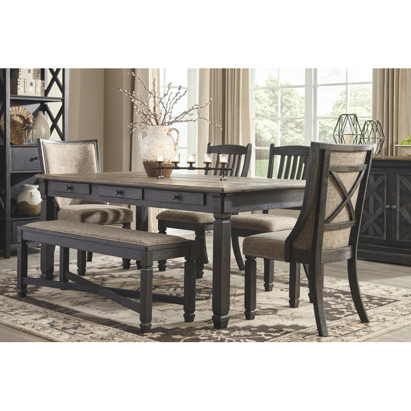 Krout 6 - Person Four Leg Dining Set