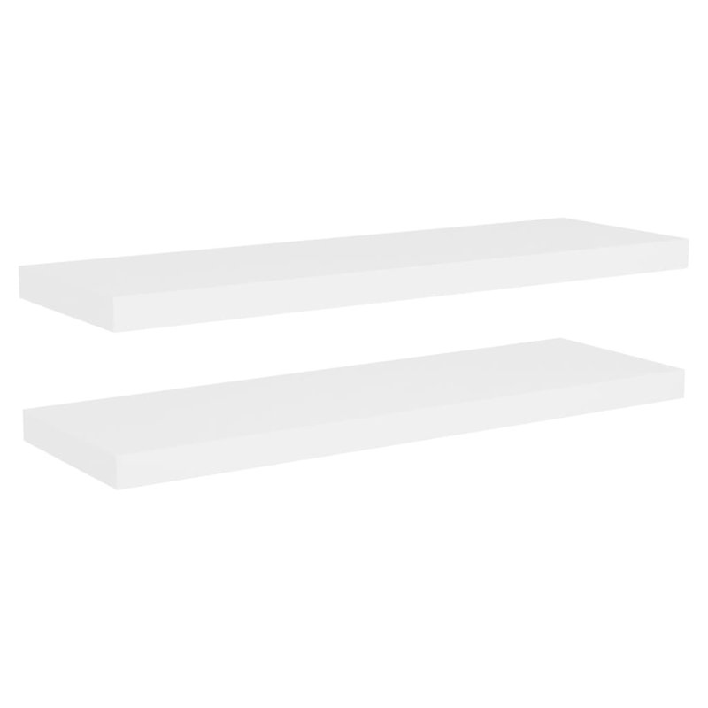 Gracie-Lea 2 Piece Floating Shelf, 1.5cm H x 23.5cm W x 15.75cm D, White