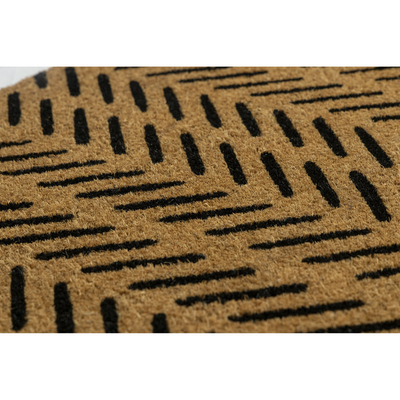 Fishbone Coir Doormat, 24" W x 36" L