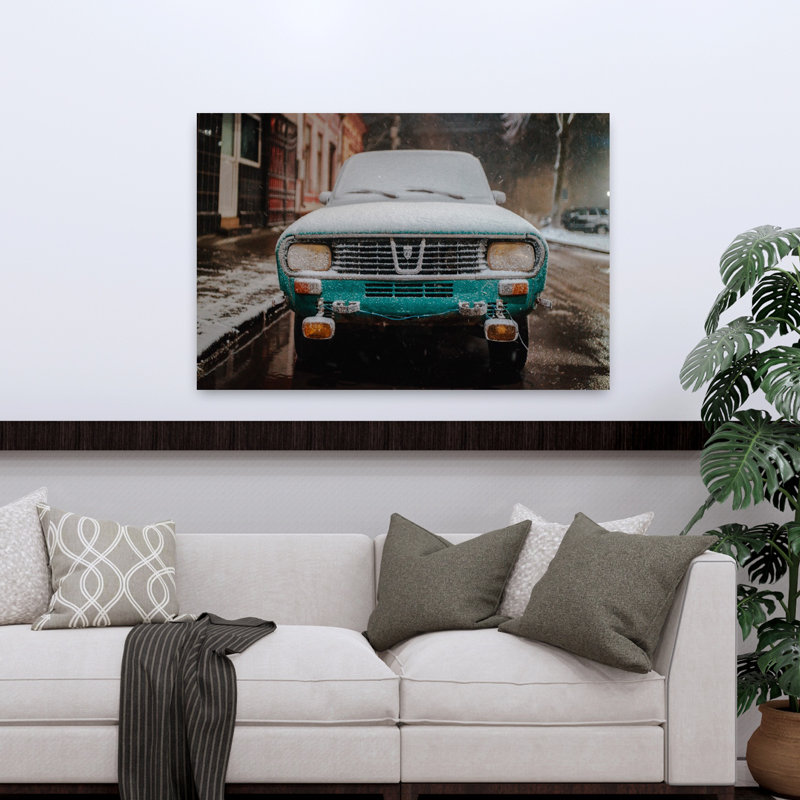 Old Car Contemporary Wall Art, 48" H x 32" W
