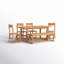 Modica Solid Wood 6 Piece Dining Set