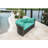 Westerman 73'' Wide Circle Wicker Patio Daybed with Cushions-28014851