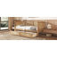 Lit de jour simple en rotin avec 2 tiroirs
