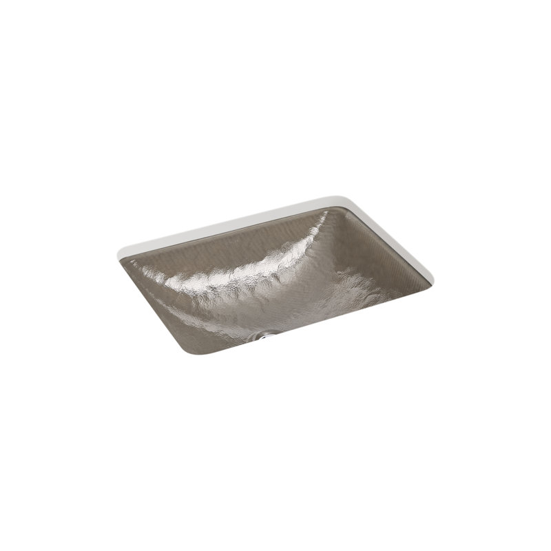 Yepsen Glass Undermount Bathroom Sink, Brown