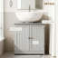 Bathroom Vanity Cabinet, Under Sink Bathroom Cabinet with 2 Doors (Without bathroom basin)