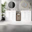 Meuble-lavabo moderne de 72 po avec lavabo en résine et rangement Shaker