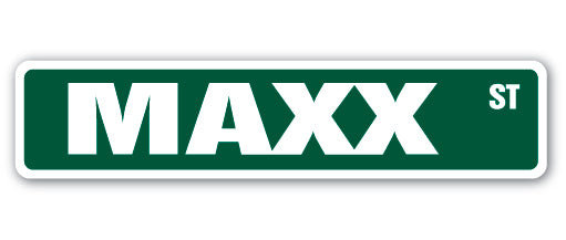 Plaque de rue Maxx en plastique robuste 4 po x 18 po