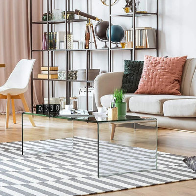 Table basse en verre