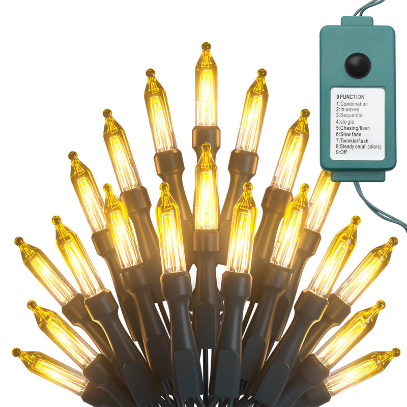 516" Halloween & Christmas Decorative 100-Bulb LED String Lights, Outdoor Waterproof, Reusable, White