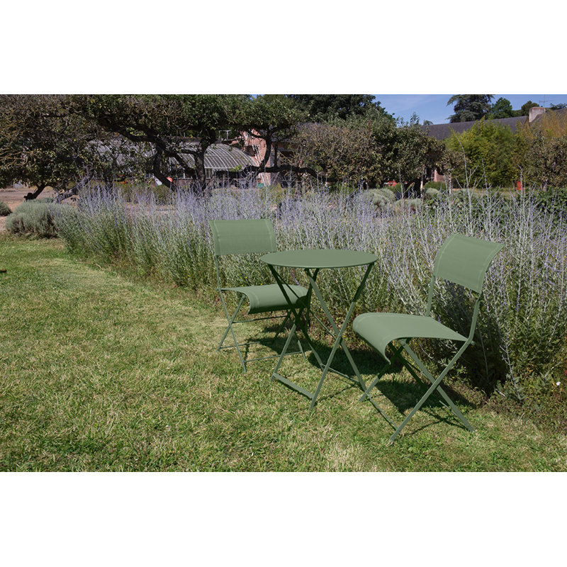 Bistro Outdoor Round Bistro Table, Cactus, 29" H x 24" W x 24" L