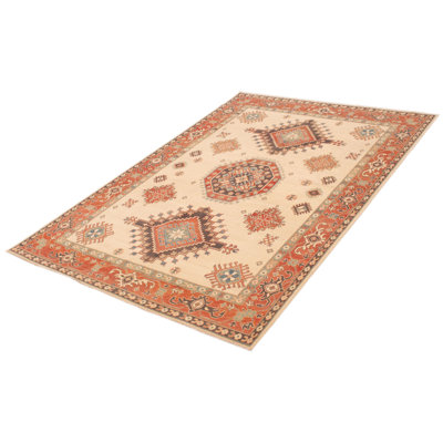 Aashutosh One-of-a-Kind Rectangle 6'8" X 9'5" New Age Wool Area Rug Ivory