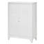 Armoire de rangement industrielle, armoire de garage en acier avec portes doubles et tablettes réglables