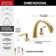 Double Handle Deck Mounted Roman Tub Faucet with Rough-in Valve