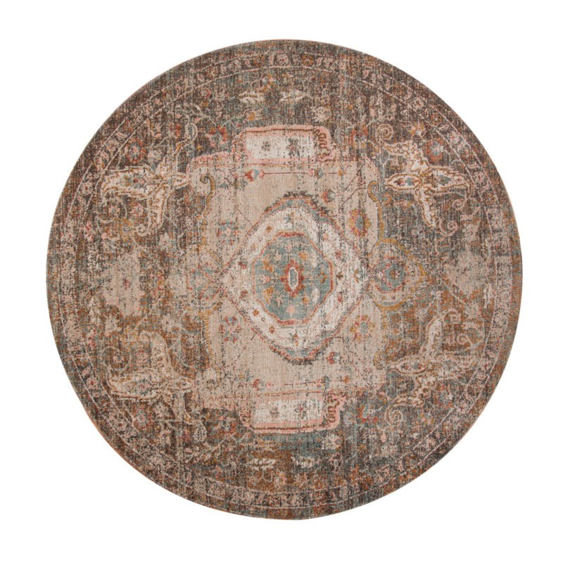 Tapis tissé à la machine 6 pi Taupe