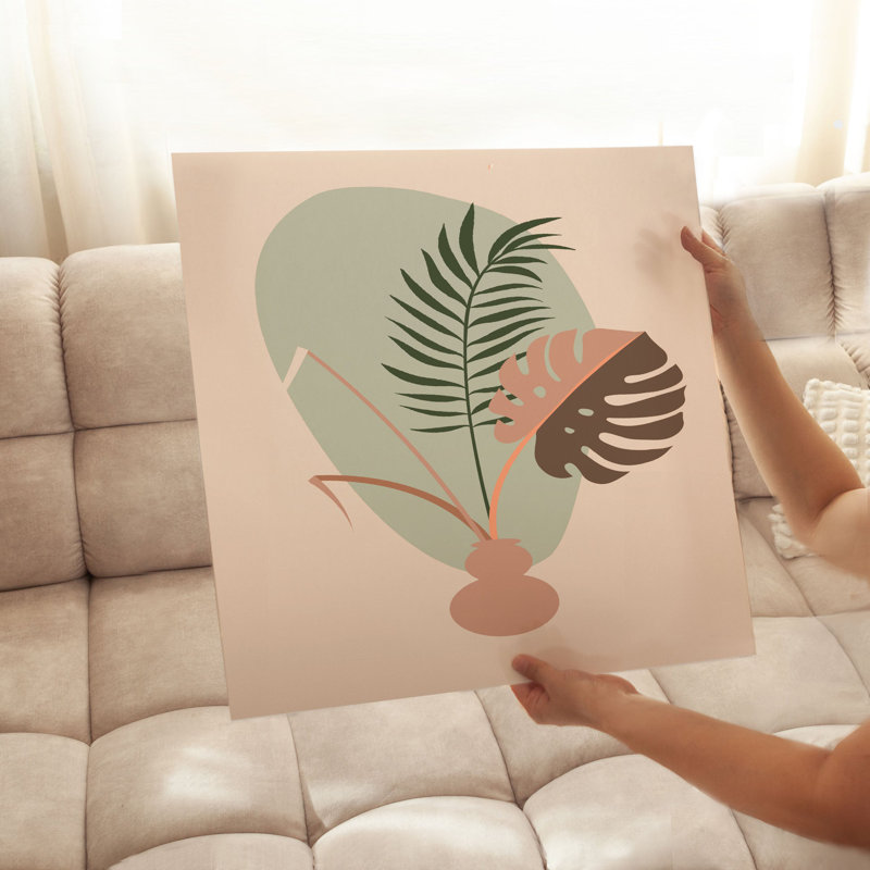 «Botanical Bohemian Leaf IV Bohemian», reproduction d'art non encadrée, H 16 po x l 16 po