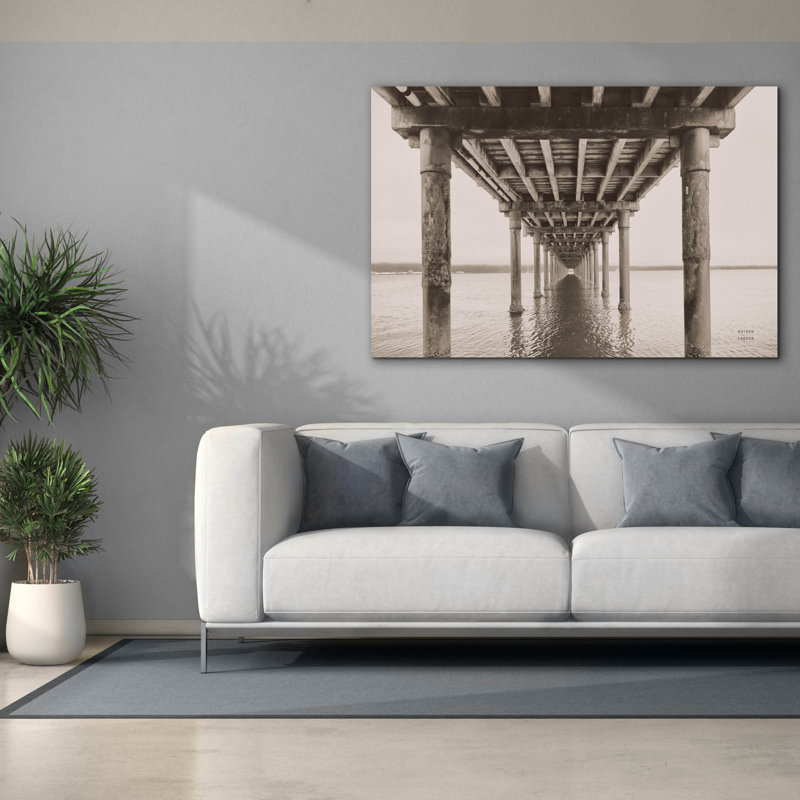 «Pacific Pier» par Nathan Larson, art mural sur toile, H 18 po x l 26 po x P 0,75 po