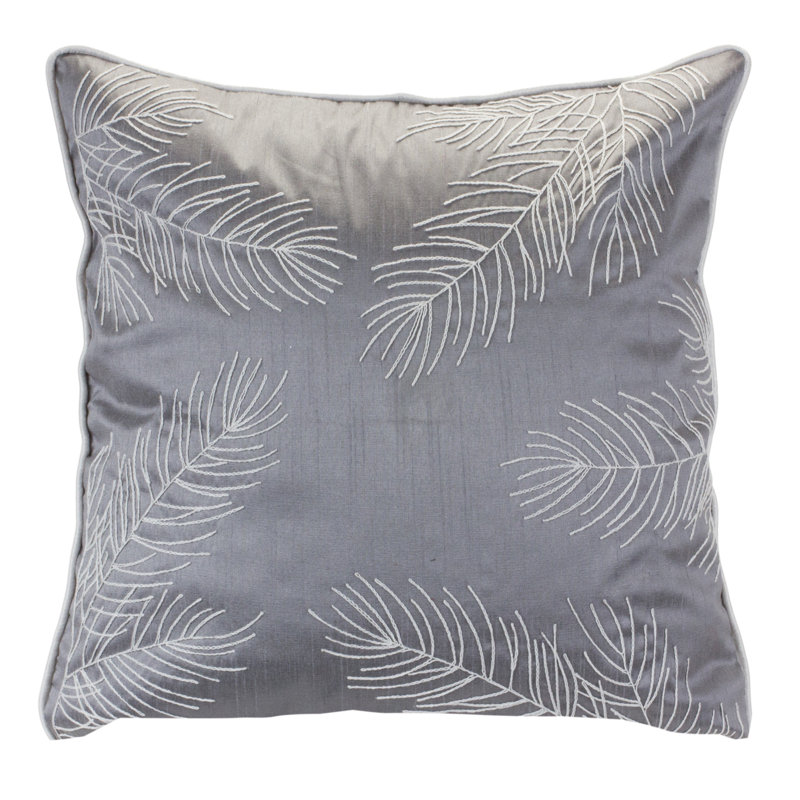 Embroidered Throw Pillow
