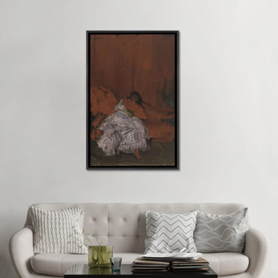 Rouge et rose «La Petite Mephisto», reproduction d'art sur toile encadrée