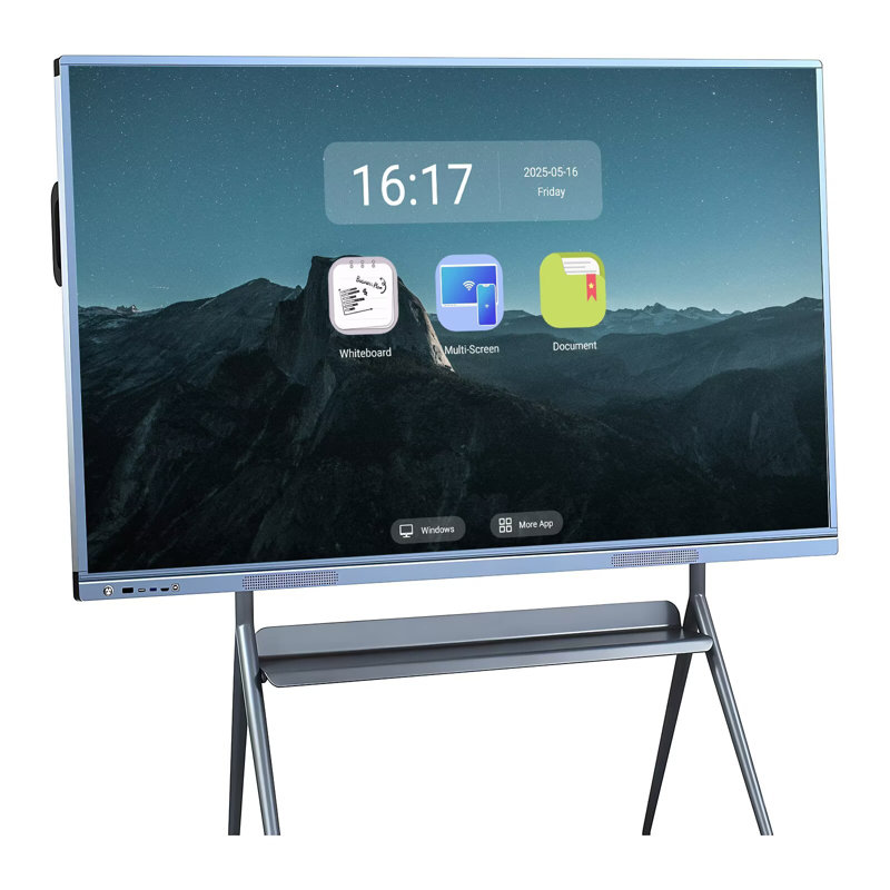 JYXCN - Écran tactile interactif 55 po, ordinateur tout-en-un 2160p pour école et entreprise (fixation murale incluse)