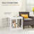 Versatile Dog Crate End Table with Stylish Design for Pet Comfort-1806077097