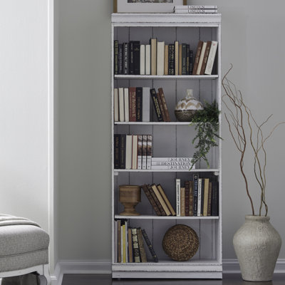 Colchester 72 Inch Bookcase w/ Planked Back Panel