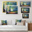 «Summer Scenery Of A Forest River II», art mural traditionnel sur toile-1297220216-1297220217