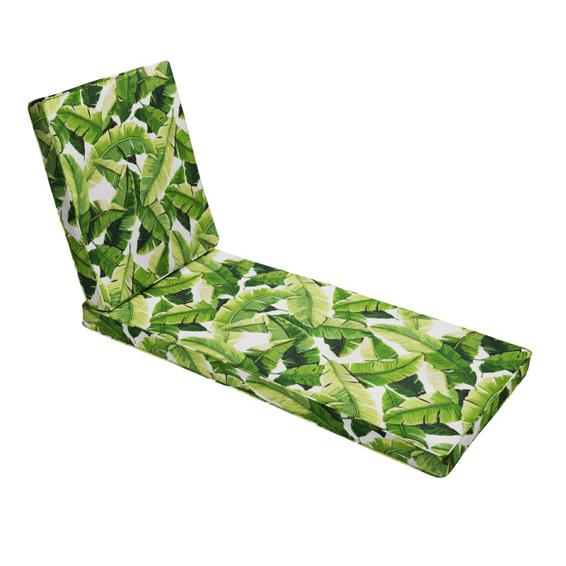 Outdoor 3'' Chaise Lounge Seat / Back Cushion, 3" H x 21" W x 78" D