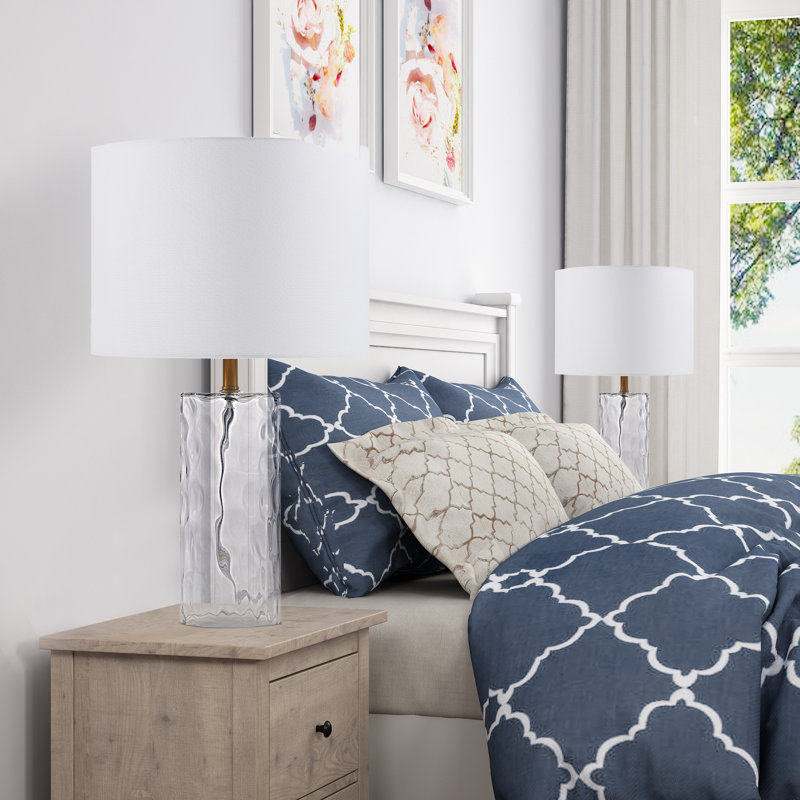 Loranger Mizpah 21.5" Table Lamp Set, Transparent