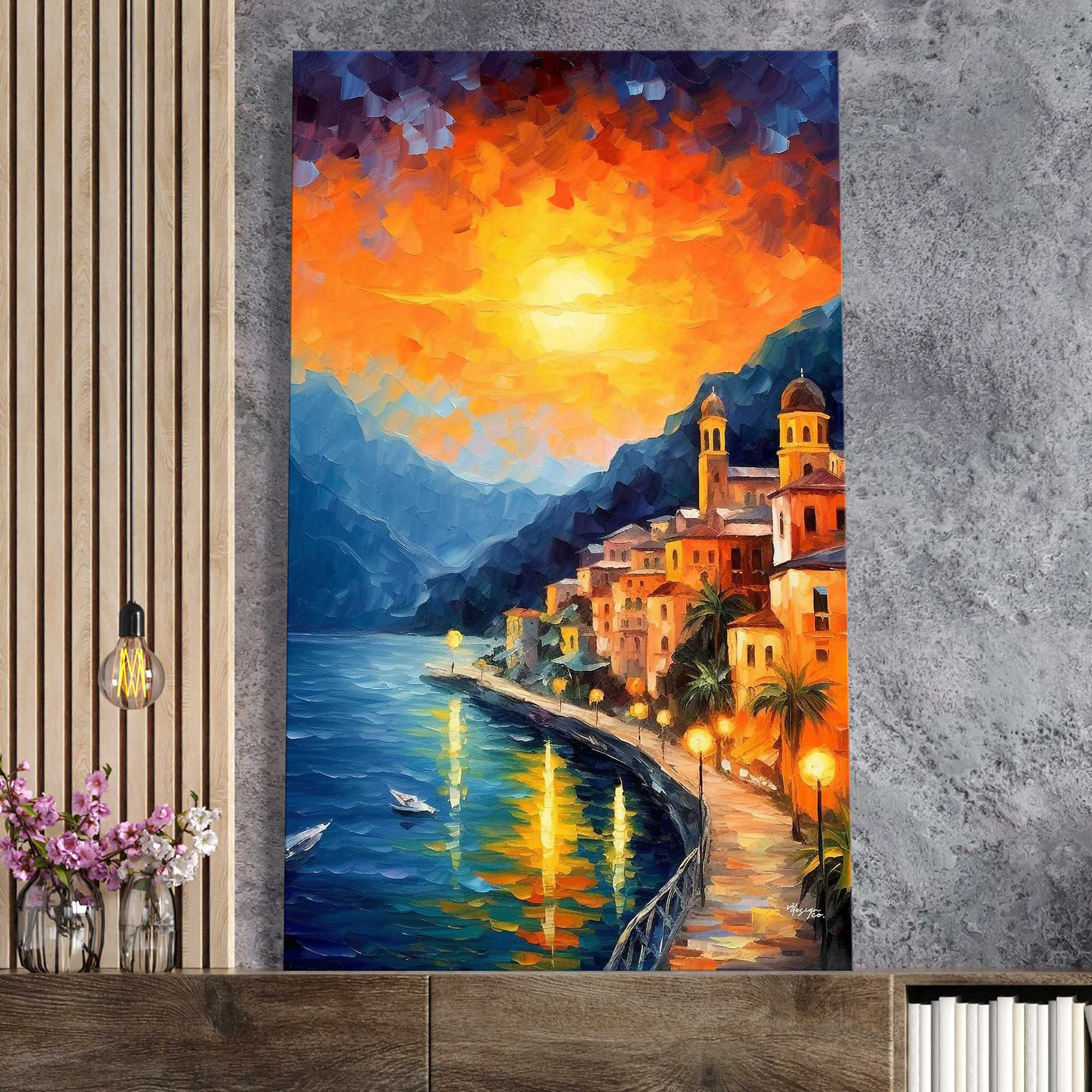 One piece canvas painting -  Italia