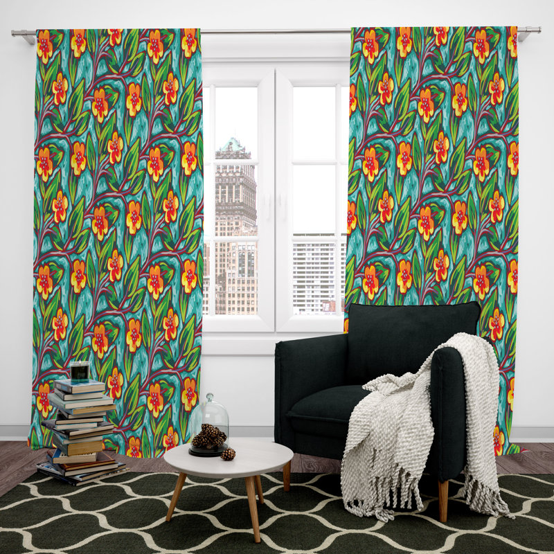 Rideau en polyester Outley, L 40 po x L 61 po