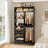 6-Drawer Shoe Cabinet With 72" Wide Hutch & Dual Hanging Rods - Closet Organizer-1274149728