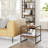 Daviney 2 Piece Living Room Wood Table Set, Square Table With 2 Open Shleves-1925159882