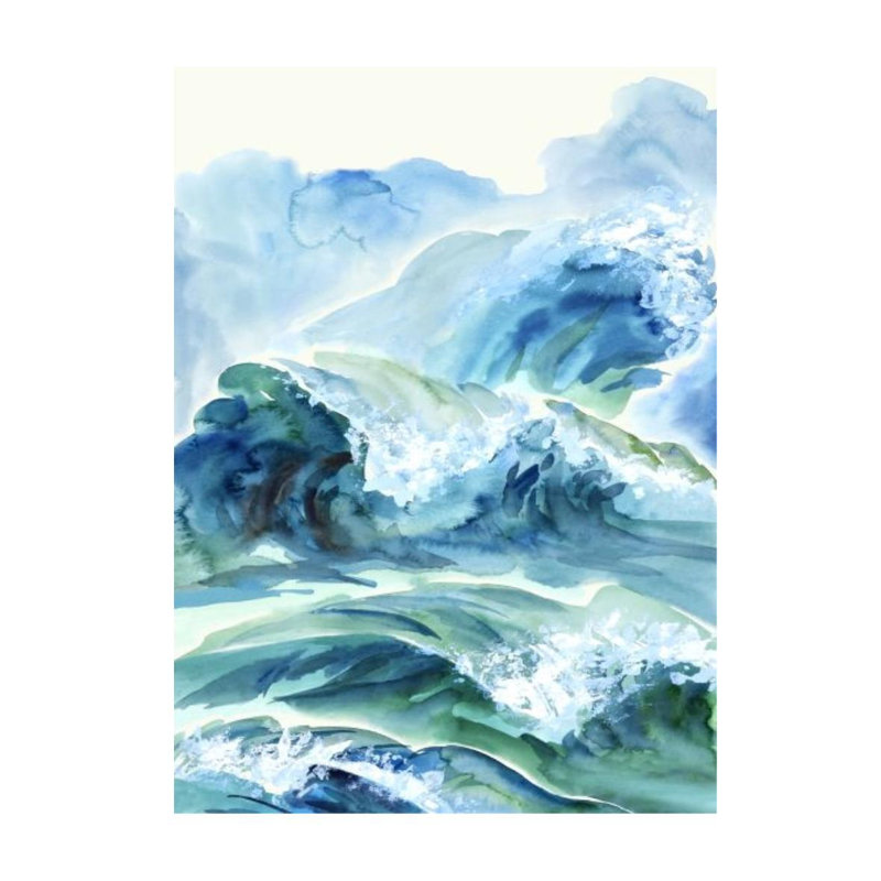 Loud Splash III Painting by Jean Kenna, Outdoor, 33" H x 24" W