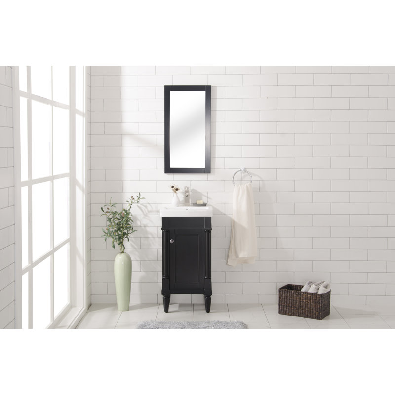Ensemble de meuble-lavabo simple 17 po Esperanza, Espresso