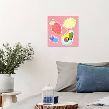 Ebern Designs Fruit Shake On Canvas Print