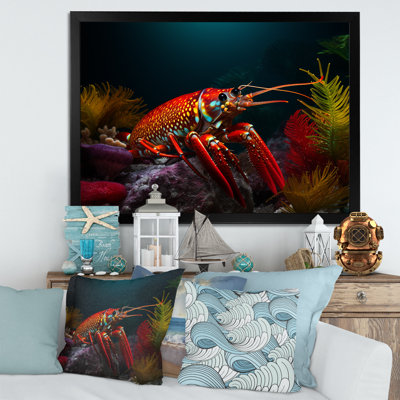 Modern Colorful Raimboo Mantis Shrimp On Canvas Print -  Highland Dunes, 8B225B38562D4A50A85BD099DE25FE03