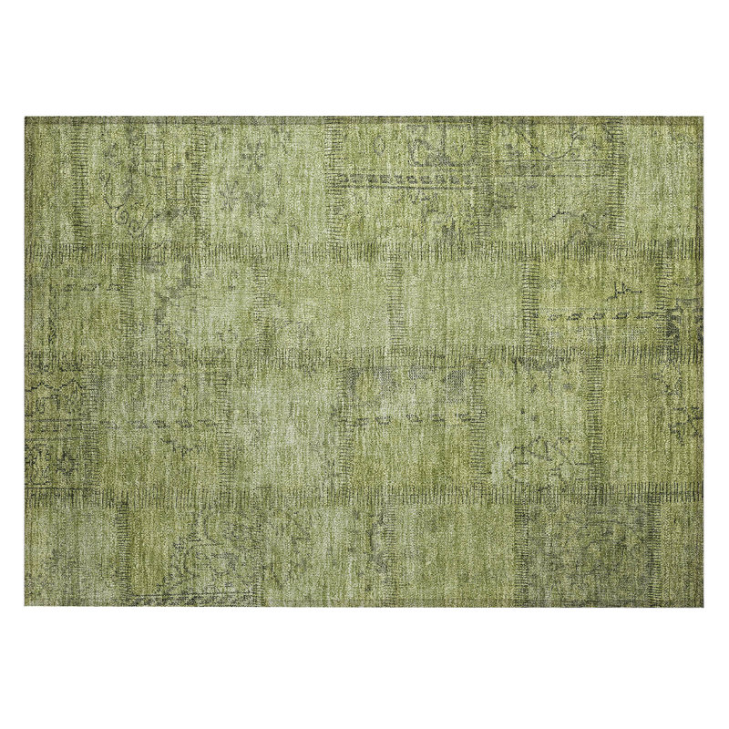Muhiba Patchwork Indoor / Outdoor Rug, Rectangle 1'8" x 2'6"