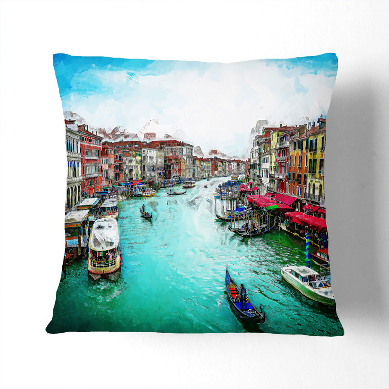Square Throw Cushion, 40cm H x 40cm W x 15cm D