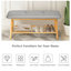 55% Cotton, And 45% Polyester Upholstered Bench