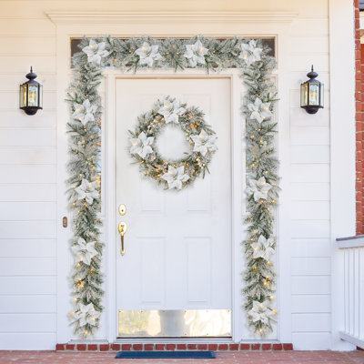 Ernberg 108'' in. Lighted Faux Pine Garland