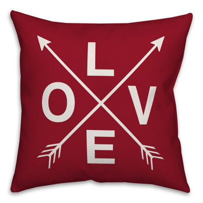  Love Arrows Throw Pillow