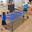Mid-Size Table Tennis Table Foldable & Portable Ping Pong Table Set for Indoor Games with Net