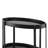 Oval Bar Cart with 2 Shelves