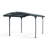 Palram - Canopia Atlas 5000 10 ft W x 16 ft D Galvanized Steel Polycarbonate Carport Canopy Gray/Bronze